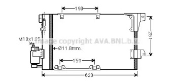 AVA QUALITY COOLING ola5251d -  Конденсатор, кондиционер